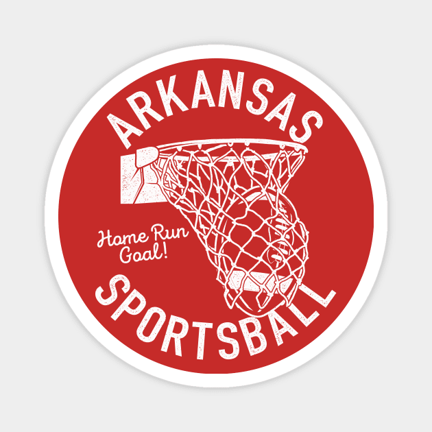 Arkansas Sportsball Magnet by rt-shirts